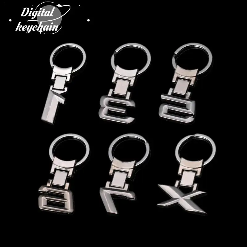 Car Keychain Creative Digital Keychain Creative Modified Digital Metal Car Keychain For BMW 1 3 5 6 7 8 X Car Accessories