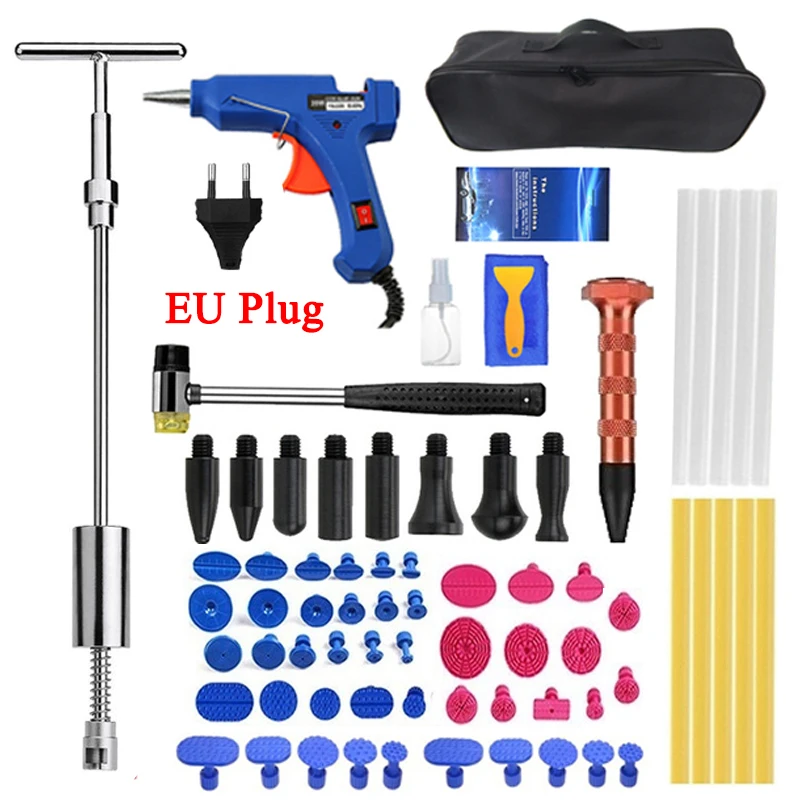 

Professional Car Body Paintless Dent Repair Tools Dent Repair Kit Car Dent Puller with Glue Puller Tabs Removal Kits