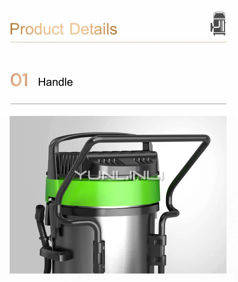 2025 New Industrial Vacuum Cleaner 5400W Large Power Industrial Dust Sweeper Wet & Dry Commercial Dust Collector