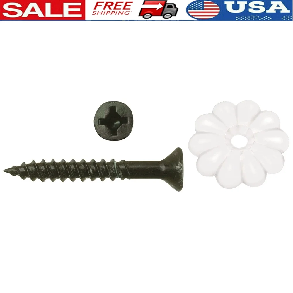 

012-RTWR100 Rosette and Screw Pack of 100 White