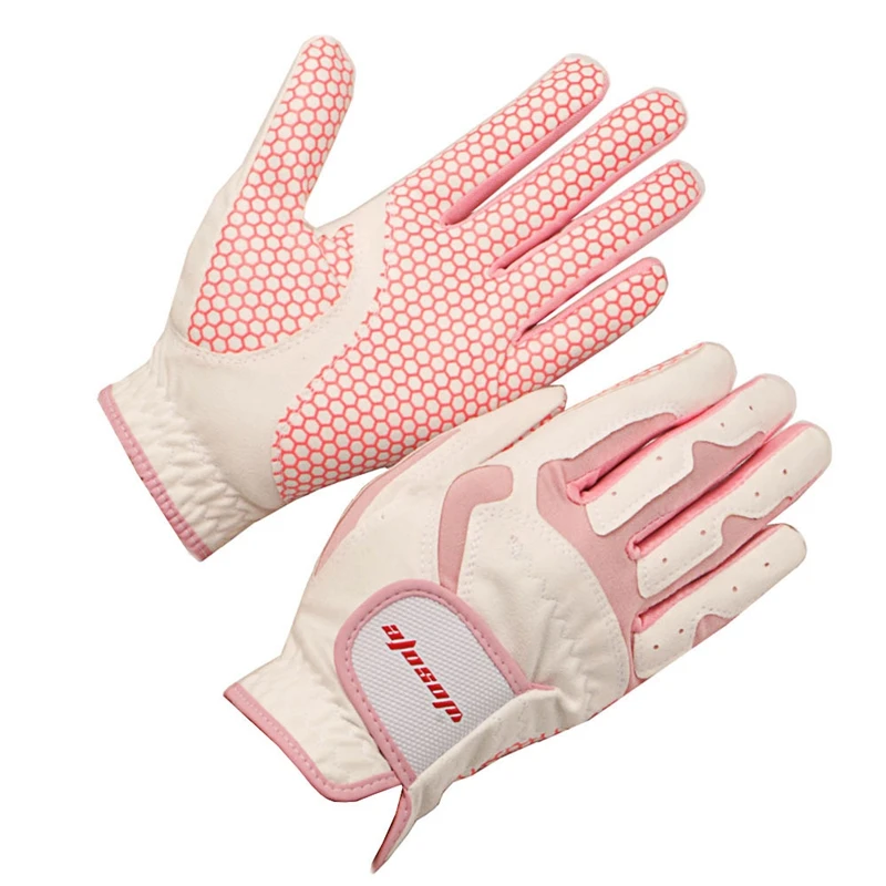 

WOSOFE 1 Pair Golf Glove Super Fiber Cloth Non-Slip Soft Breathable Wear-Resistant Fashion Women's Ladies Golf Glove