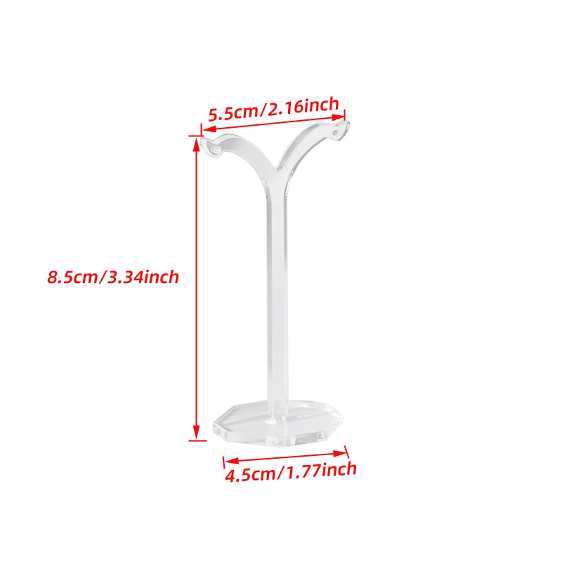 1pc Acrylic Clear Earrings Display Holder Acrylic Jewelry Display Stand Holder Y Shape Stud Earrings Drop Earrings Showcase