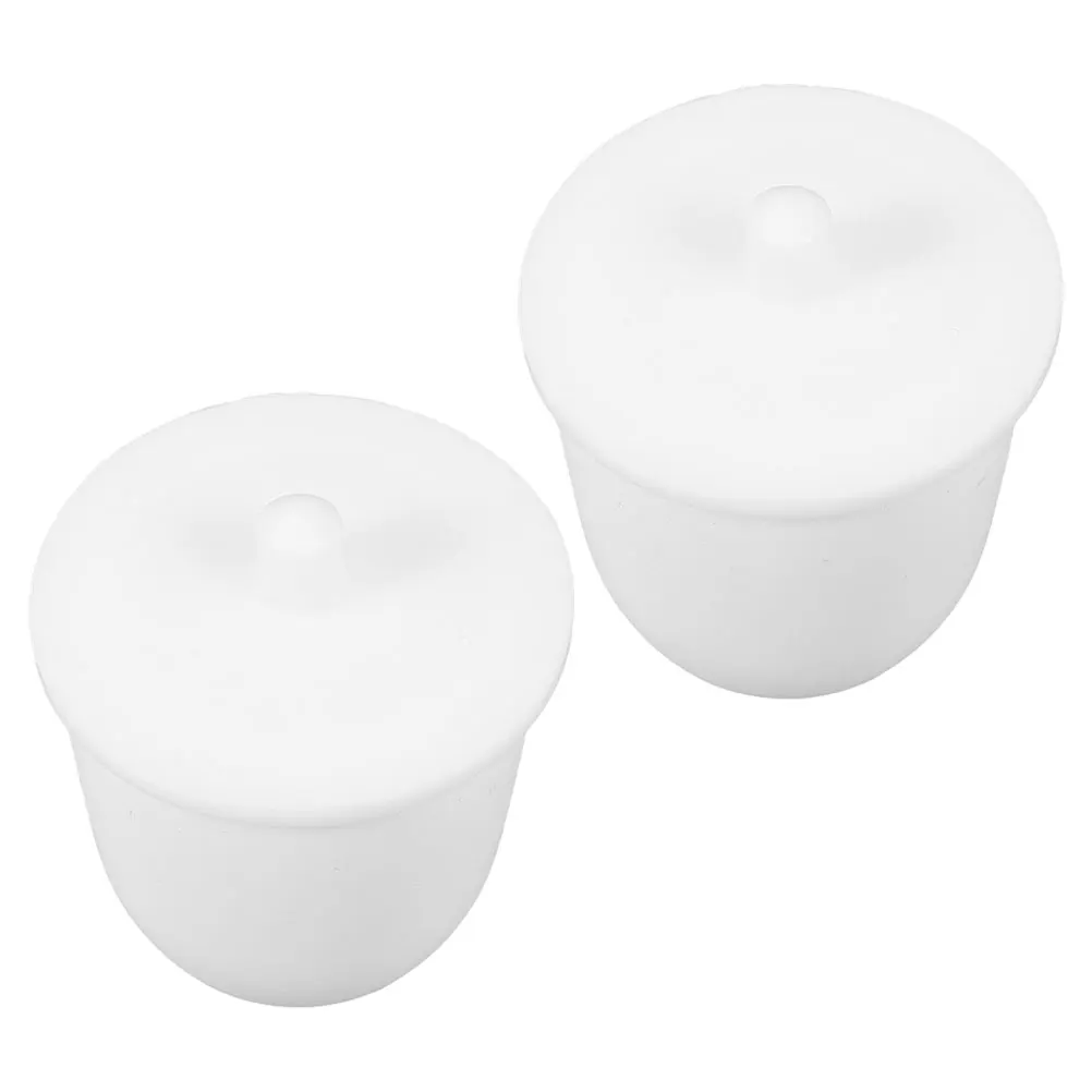 

2 Pcs Polytetrafluoroethylene Crucible Ceramic B09vrjfml3 30ml Jewelry Tool PTFE White