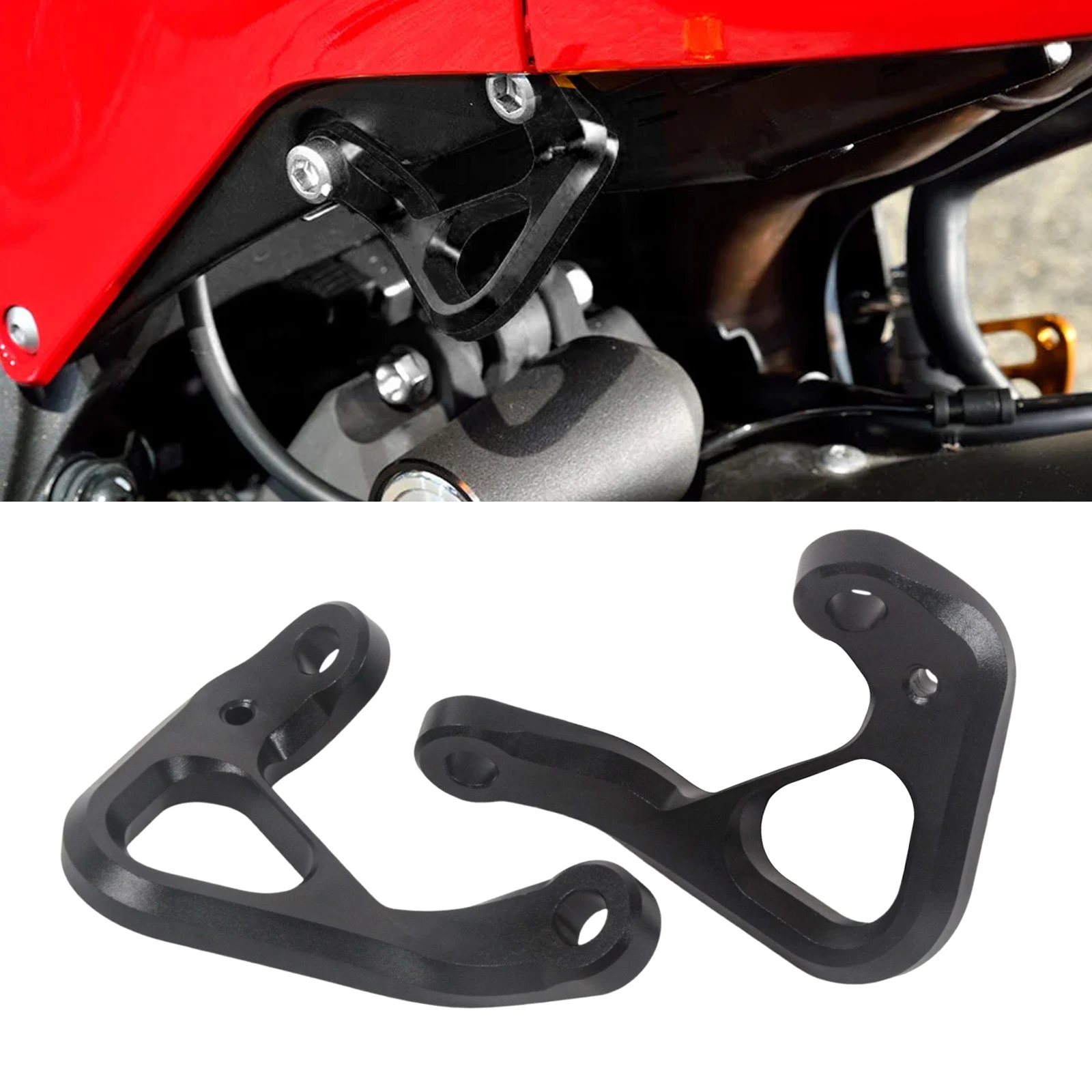 

Aluminum Rear Tie Down Hook Motorcycle Racing Hooks Strap Fixing Accessories For Honda CBR600RR CBR600/RR 2007-2025