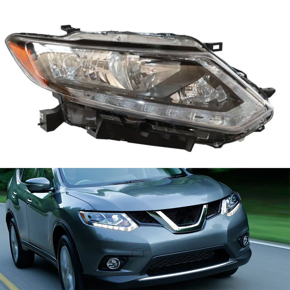 

Right Side Halogen Headlamp Durable Passenger Side Headlight Fits For RH Nissan Rogue 2014-2016 New Headlamps