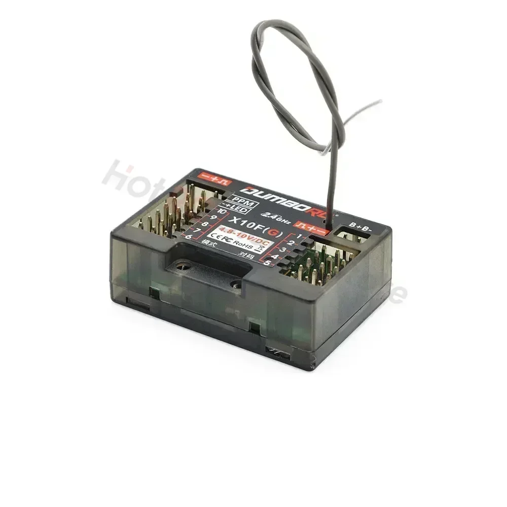 DUMBORC P6FG X10FG X6DC P4FMG MINI X10F 4CH 6CH 10CH Receptor 4.8-10V Retorno de tensão para transmissor DUMBORC RC carro barco tanque