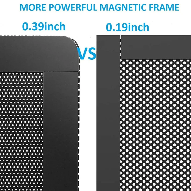 120x240mm 120x120mm Fan Dust Filter Mesh Magnetic Frame PVC PC Computer Case Fan Dust Mesh Cover Grills