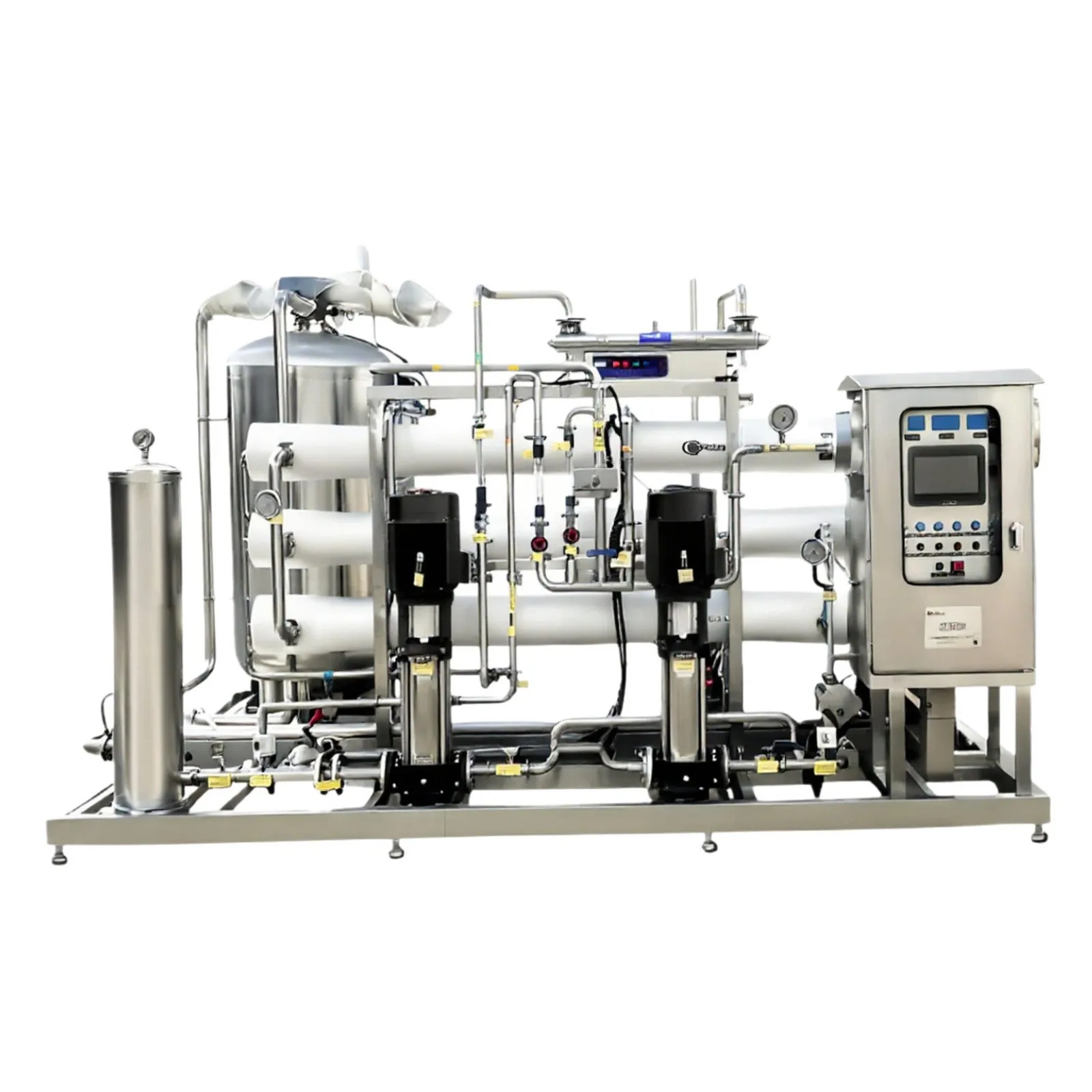 

Large industrial double-stage reverse osmosis equipment, deionized water treatment and purification water equipment, fully autom