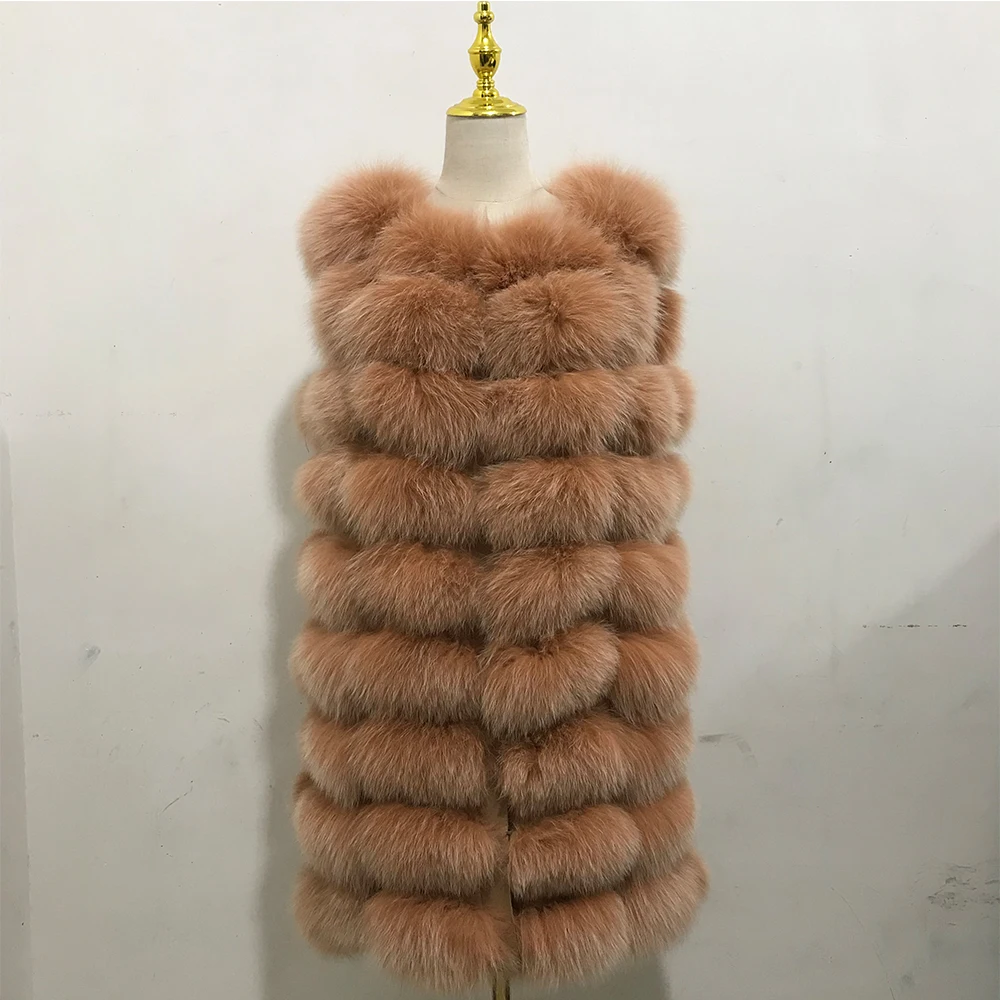 Women 2022 Winter Fashion Cheap Fox Fur Vest Real Fox Waistcoat With Fast Delivery