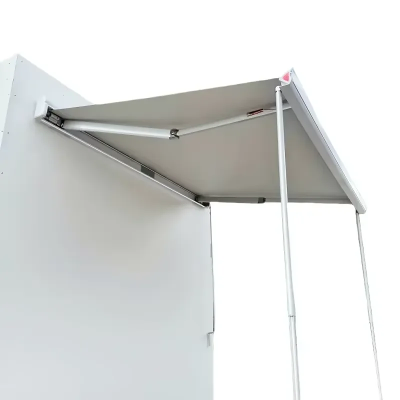 4.5x2.5m PVC Composite Fabric Rv Side Canopy Rv Awning Tent with High Quality Aluminum Shell for Outdoor Camping Travel