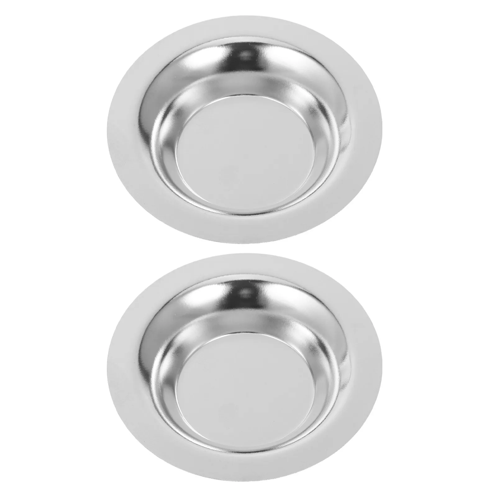 2Pcs Metal Wax Melting Pot Stainless Steel Wax Melt Warmer for Aroma Essential Oils Small Professional Waxing Heater Dish Easy