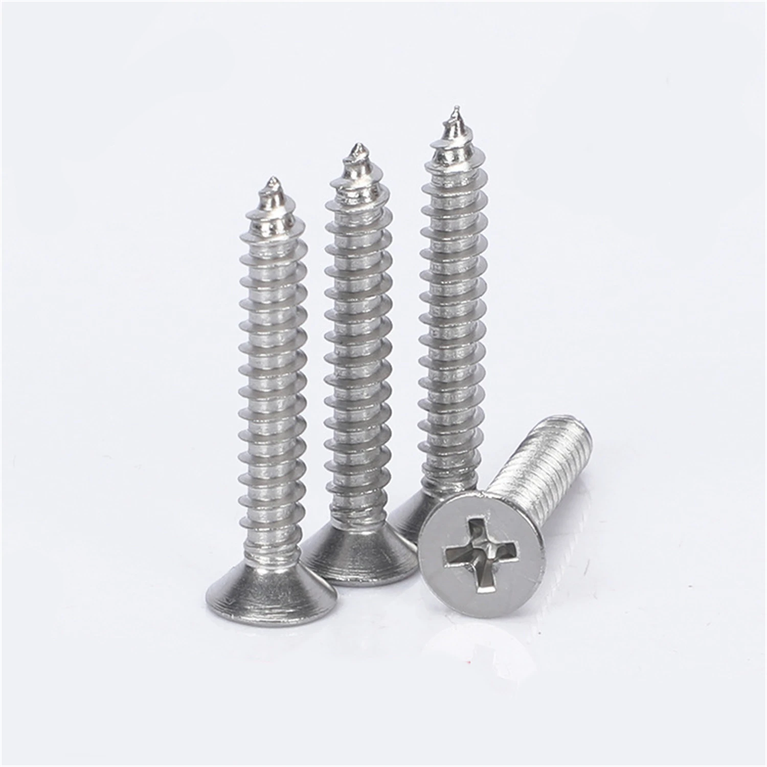 GB846 Cross Phillips Flat Countersunk Flat Phillips Head Self Tapping Screws Stainless Steel ST2.2 ST2.9 ST3.5 ST3.9 ST4. 2