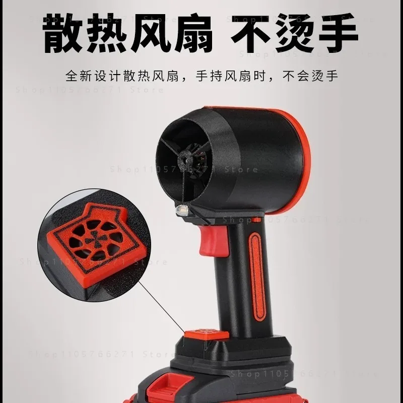Wireless High‑Power Handheld Blower 64‑mm Turbo Ducted‑FanBrushless‑Motor For Car Wash Water Blow‑Off Dust And Snow Removal Work