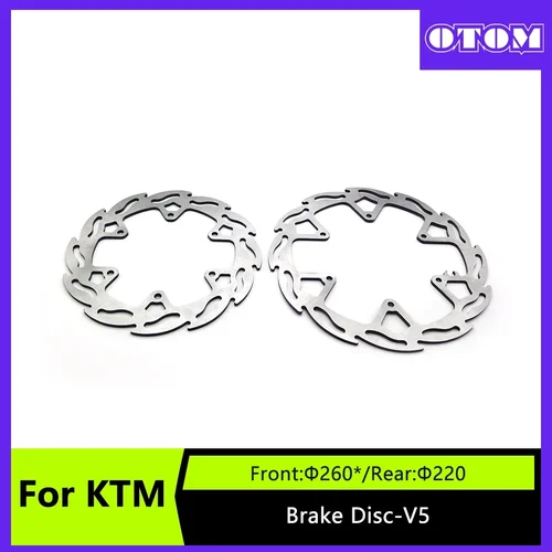 Rotores de disco de freno delantero y trasero para motocicleta, 6 agujeros, para KTM SX/XC125-450 EXC/XCW125-525 HUSQVARNA TC/FC/TX/FX125-450 TE/FE125-501