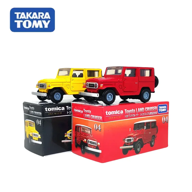 TAKARA TOMY TOMICA diecast alloy car model TP04 Toyota Land Cruiser SUV Land Patrol Boy toy, Children's Day gift for boys.