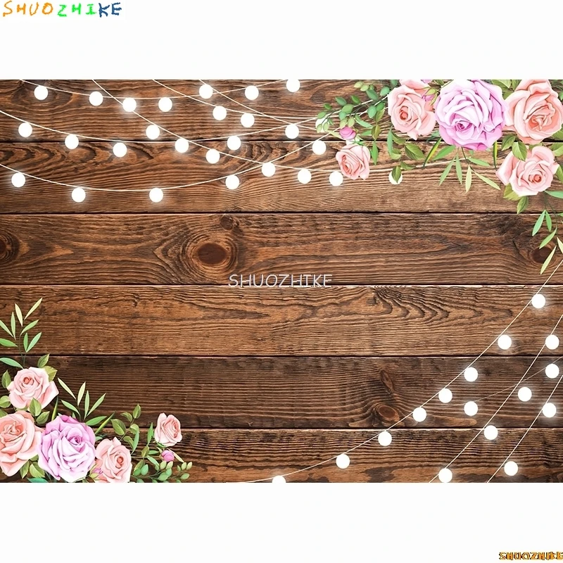 SHUOZHIKE-telón de fondo con diseño de jungla africana para recién nacido, telón de fondo original para estudio fotográfico, WR-02 de cumpleaños