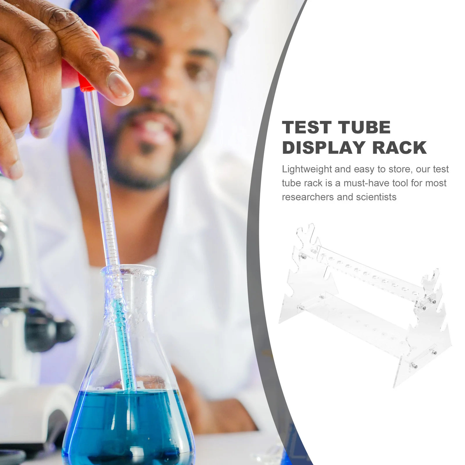 

Pipette Rack Trapezoid Tube Holder Laboratory Test Tube Storage Organizer Sampling Test Tubes Rack Pipette Holder
