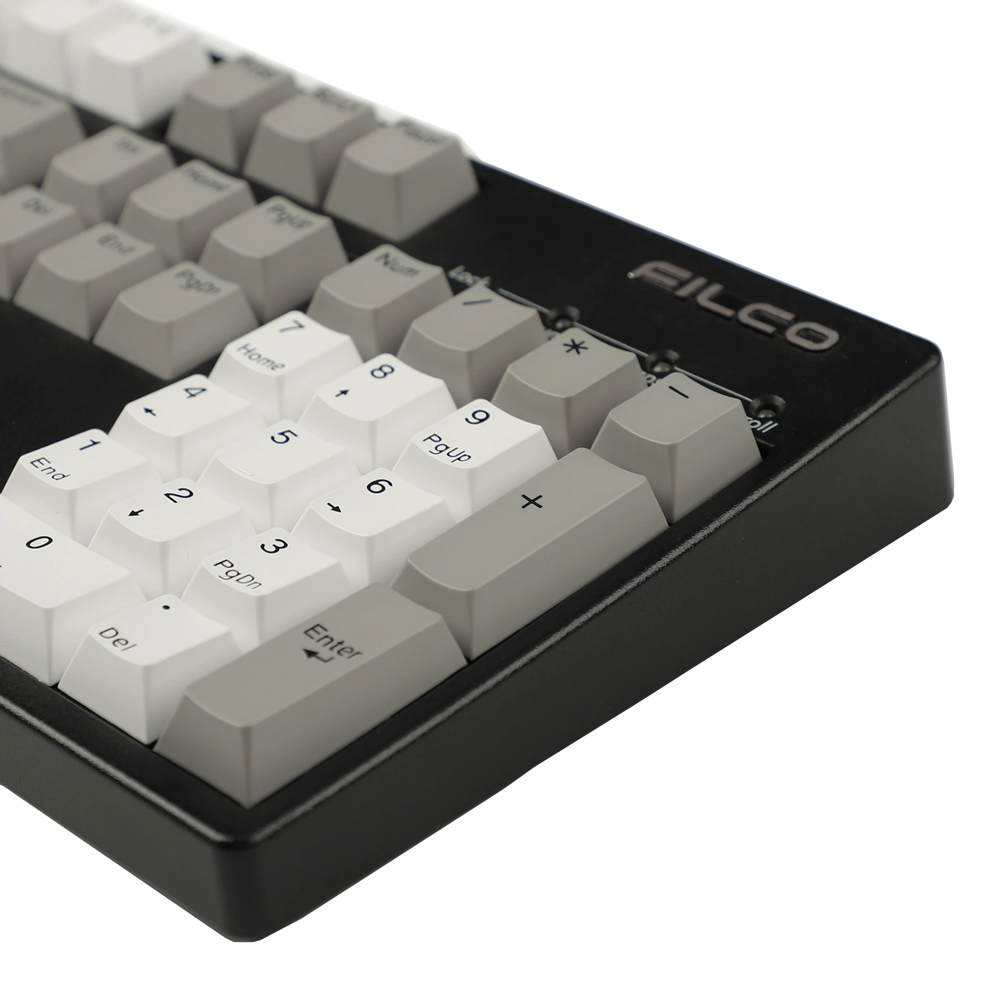 YMDK 108 PBT Cherry Profile Double Shot Gray White Non Shine Through For Standard ANSI 104 87 61 MX Mechanical Keyboard