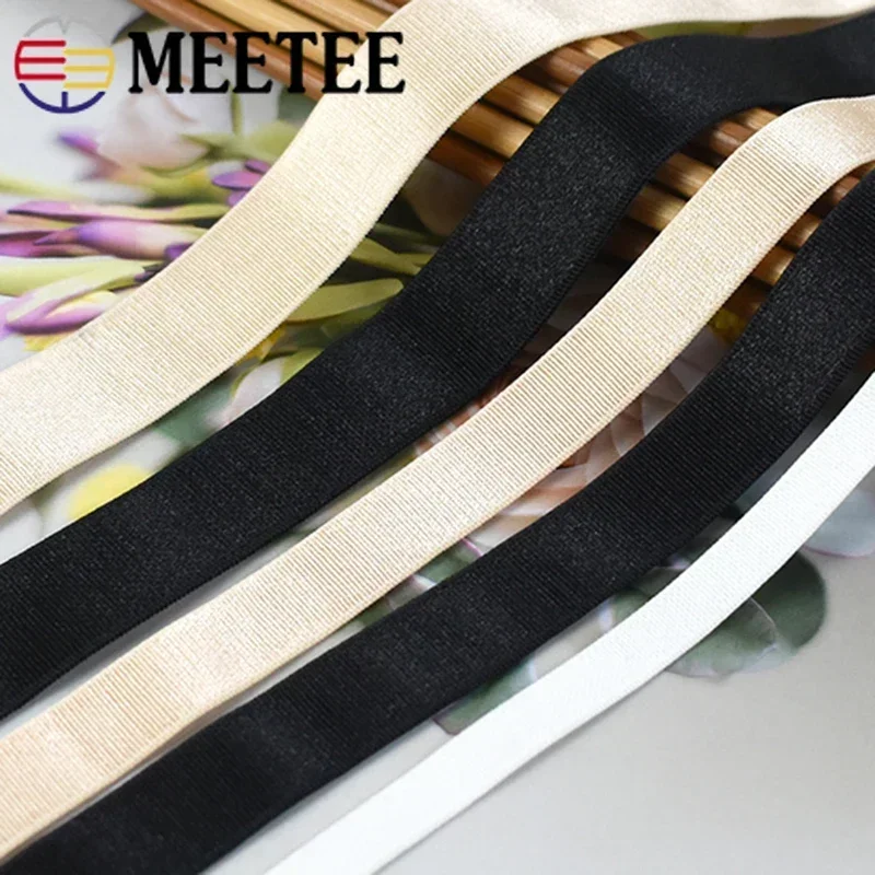 10/20Meters 6-25mm Nylon Elastic Band for Underwear Shoulder Strap Spandex Tape Bra Belt Rubber Bands DIY Sewing Accessories