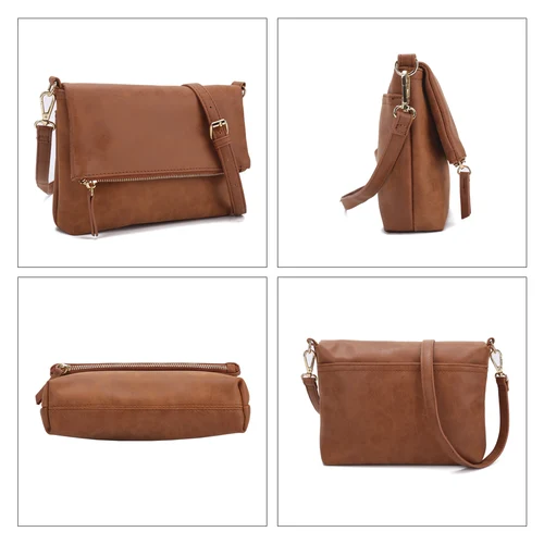 Imagen 2 del producto Bolso de hombro para mujer, maravilloso bolso cruzado de moda sólida, bolso minimalista de cuero PU para el trabajo CT30080
