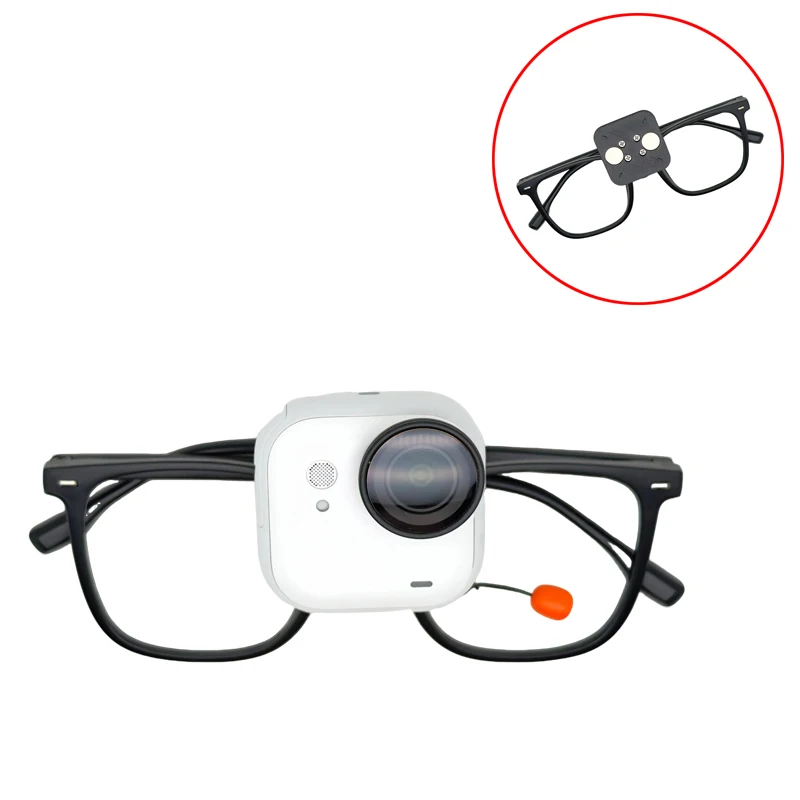 1PCS 3D Printed Universal Rotating Bracket Glasses Stand Magnetic Design Unisex Accessories for Insta360 Go Ultra Action Camera