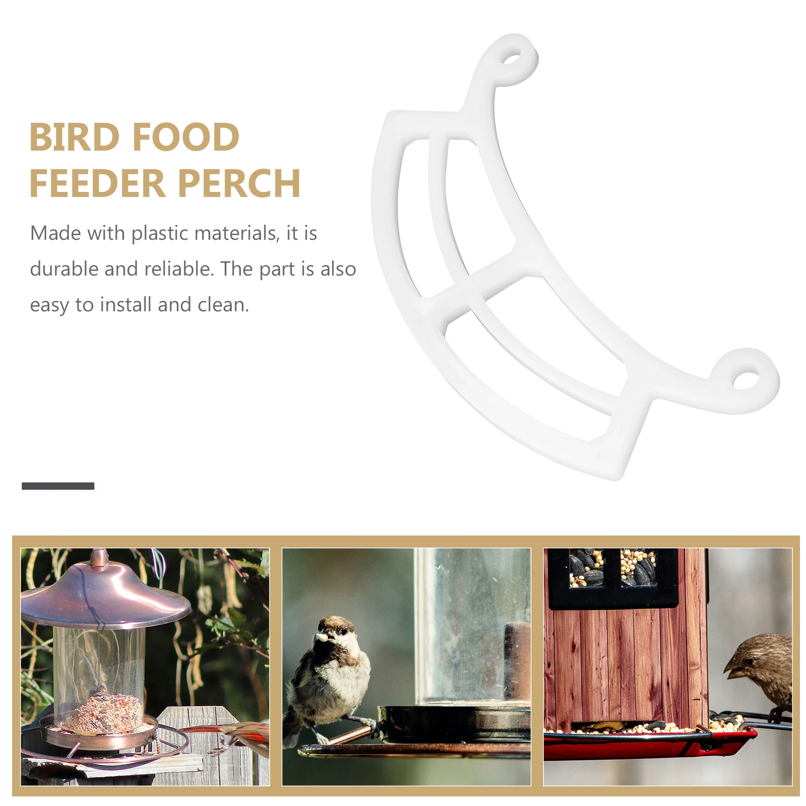 

Bird Feeder Cage Accessory Food Bowl Holder Dispenser Parrot Small Birds Bird Cage Food Dispenser Perch Versatile Durable