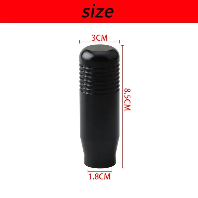 5 Colors Universal Car Aluminum Manual Gear Shift Knob Stick Manual Transmission Gearstick Lever Shifter Knob 8.5CM