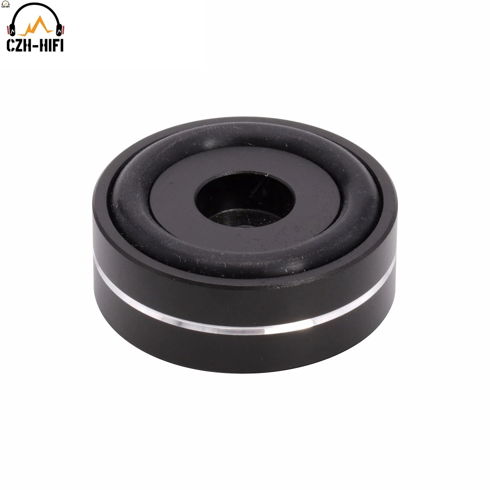 4 stücke 40x20 m CNC Gefräste Aluminium Verstärker Füße Stoßdämpfer Plattenspieler Füße Audio CD HIFI Isolation Füße pad AMP CD Plattenspieler – Detail 8