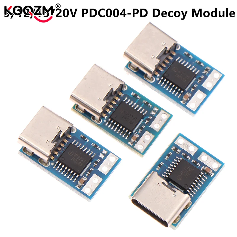 PDC004-PD PD Decoy Module Ip2721 PD23.0 To DC DC Trigger Extension Cable 9V 12V 15V 20V TYPE-C QC4 Charger