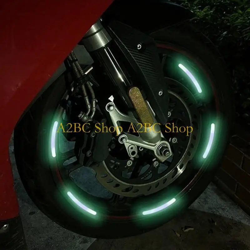 A2BC A2BC 20pcs Decorative Stripe Decal Sticker Motorcycle Tire Rims Night Safety Warning Sticker Car Wheel Hub Reflective Sticker - Aliexpress Deal