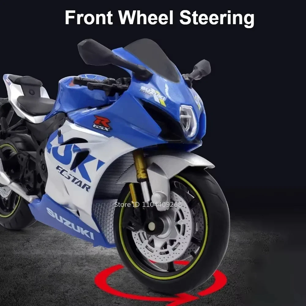 1:12 Aprilia RSV4 RR1000 Suzuki GSX-R1000R Alloy Racing รถจักรยานยนต์รุ่น Diecast Street Cross-Country มอเตอร์รุ่นเด็กนําเสนอ