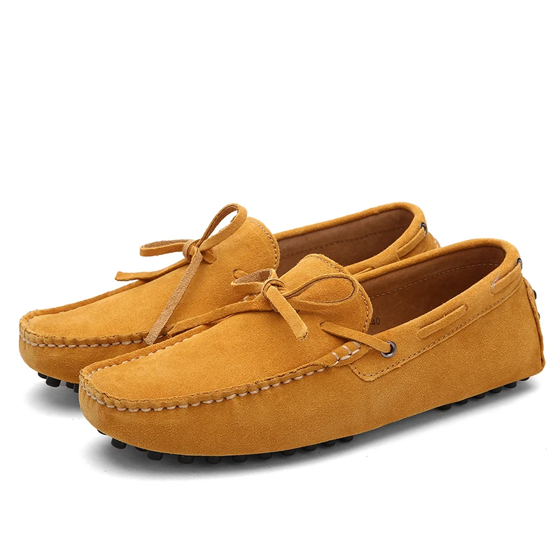 

Plus Size 49 50 51 52 53 Men Suede Loafers Leather Casual Slip On Shoes Big Foot Boat Shoes Mocasines Hombre Lofer Man Mocassin