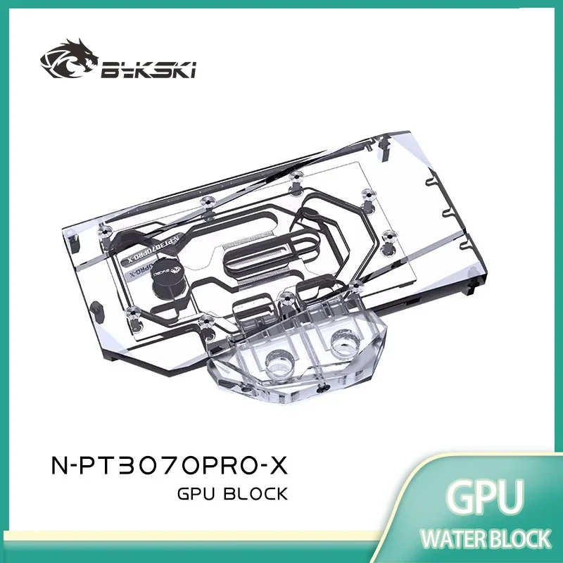 Bykski N-PT3070PRO-X GPU Water Cooling Block for Palit RTX 3070/3070ti/3060Ti Gaming Pro OC Graphic Card Full Cover Design