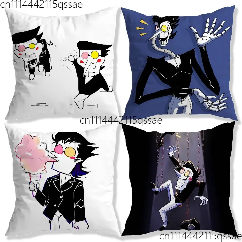 D-DeltaruneS S-Spamton Angel Single Throw Pillow Case Cover Sofa Cushion Home Room Decor
