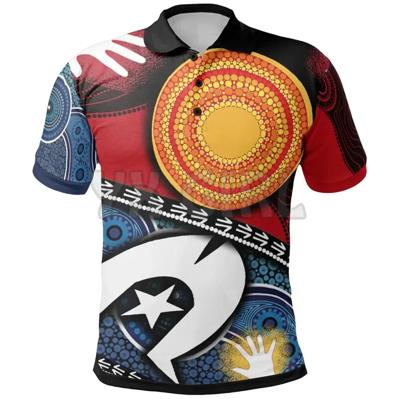 2024 Summer shirts women for men Aboriginal and Torres Strait Island Flags 3D printed Short sleeve t shirts Tops camisas