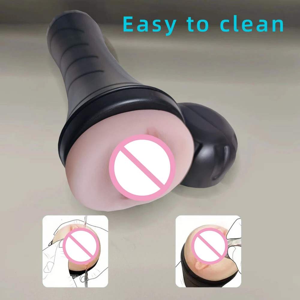 Manual Extrusion Male Masturbators Portable Pocket Pussy Vagina Sex Toys Penis TPE Masturbation Sleeve for Men Blowjob Machine