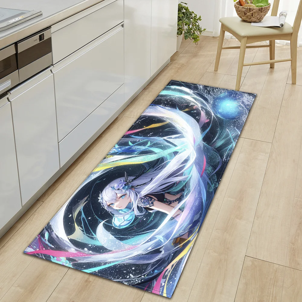 Kitchen Rug Home Living Room Children Bedroom Balcony Floor Decor Carpet House Hallway Entrance Door Anti-Slip Bathroom Foot Mat