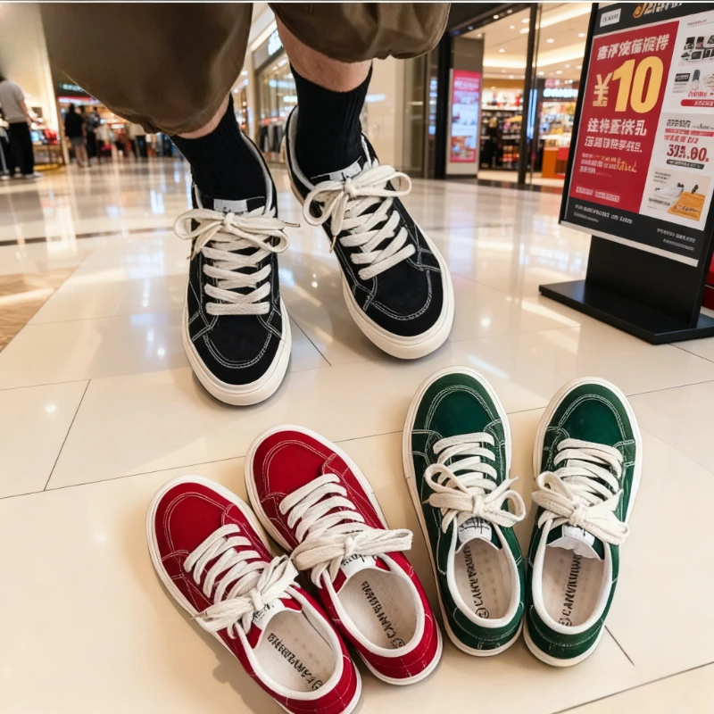 Breathable Youth Wear-resistant Solid Color Sneakers Men's Shoes Summer Student Versatile Comfortable Anti Slip Casual Shoes