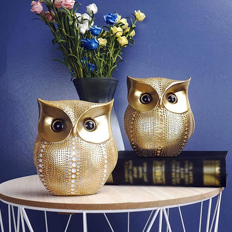 Uil Tuinornamenten Standbeeld Hars Decoratie Klein Dier Beeldjes Voor Woonkamer Slaapkamer Kantoor
