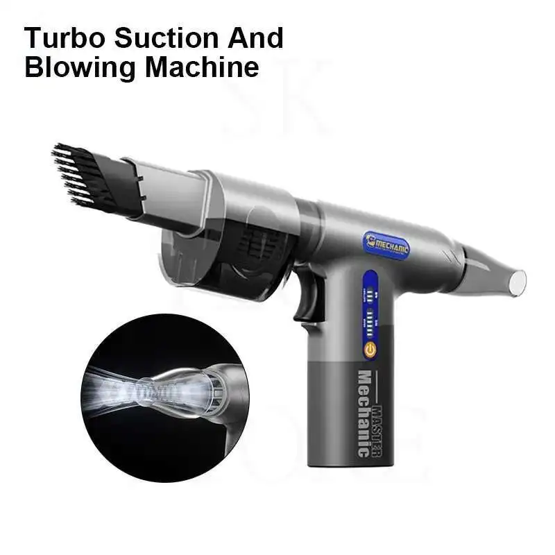 Mécanicien DB10 nettoyage de la poussière du téléphone portable ordinateur carte graphique clavier aspiration et soufflage intégré Turbo ventilateur pistolet à Air
