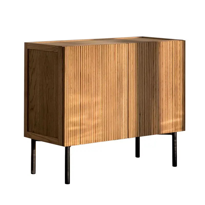 

double door dining side cabinet art chest cabinet log retro organ pleated restaurant fully equipped storage locker