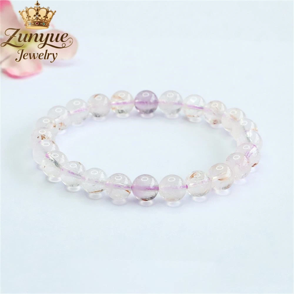 

High-End Natural Amethyst Bracelet Luxury Quality Jewelry Fashion Jewelry Handicraft Exquisite Elegant Charms Popular Young Gift