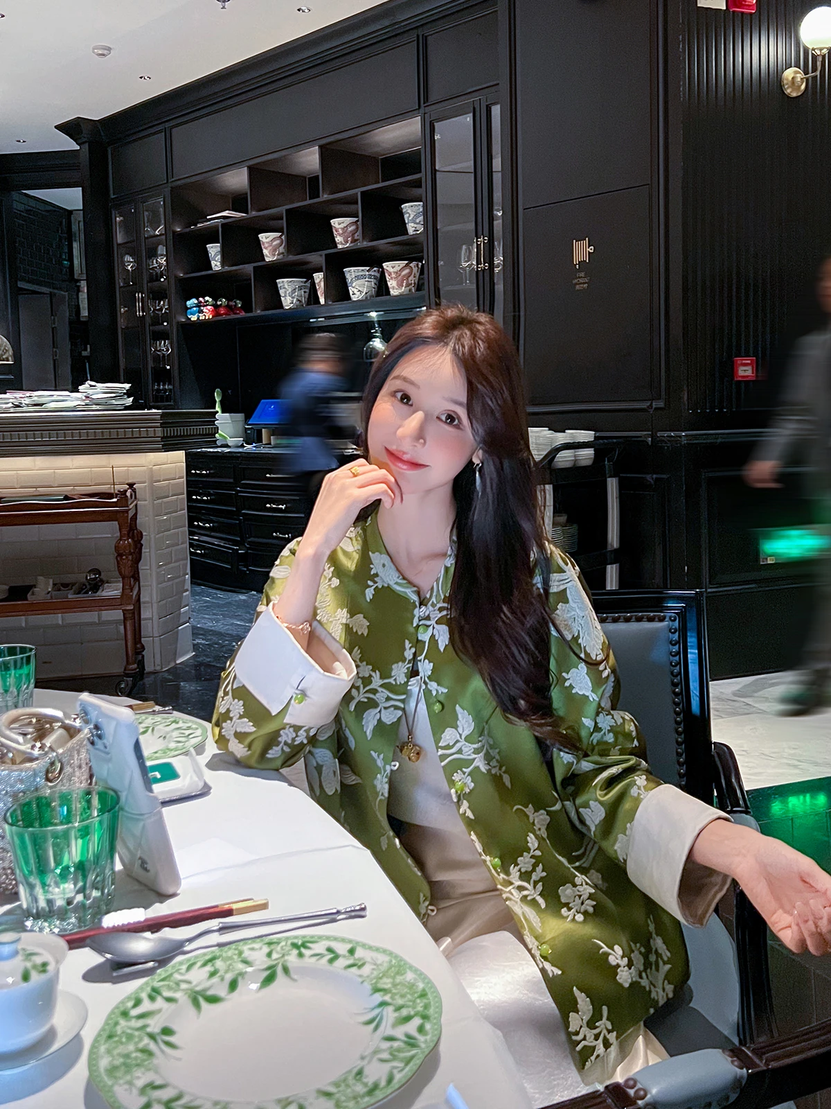 

New Chinese Sle Reformed Jaet Women's Spring Autumn New Vintage Button Embroidery Heavy Stitching Open Cardigan Top