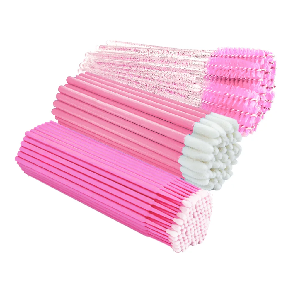 Brosses à sourcils jetables, 100/300/500 pièces, bobine de cils, baguettes de Mascara, applicateur pour outil de maquillage d'extension de cils