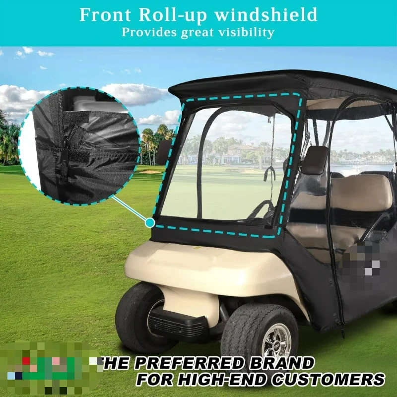 AQ10L0L 4 Passenger Golf Cart Enclosure,Storage Cover (Short Roof 56