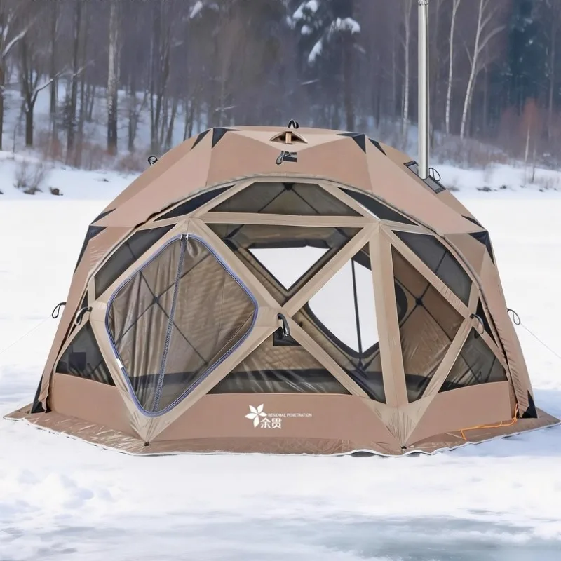 Large Space Octagonal Tent Moisture-proof Picnic Mat Outdoor Portable Waterproof Tents Professional Travel Camping Equipment