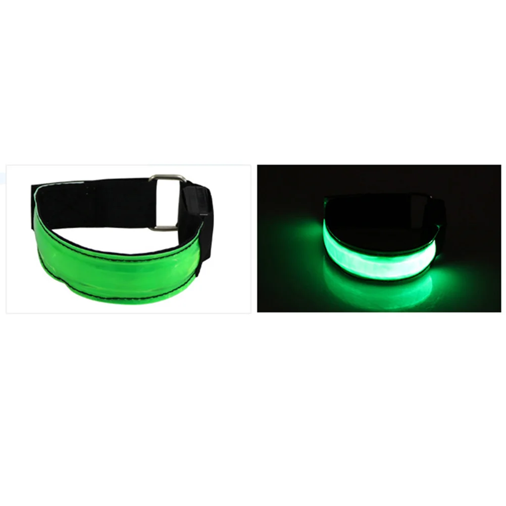 

4Pcs LED Armband Reflective Wristband Ultra High Visibility Lightweight Flexible for Night Running Jogging Walking