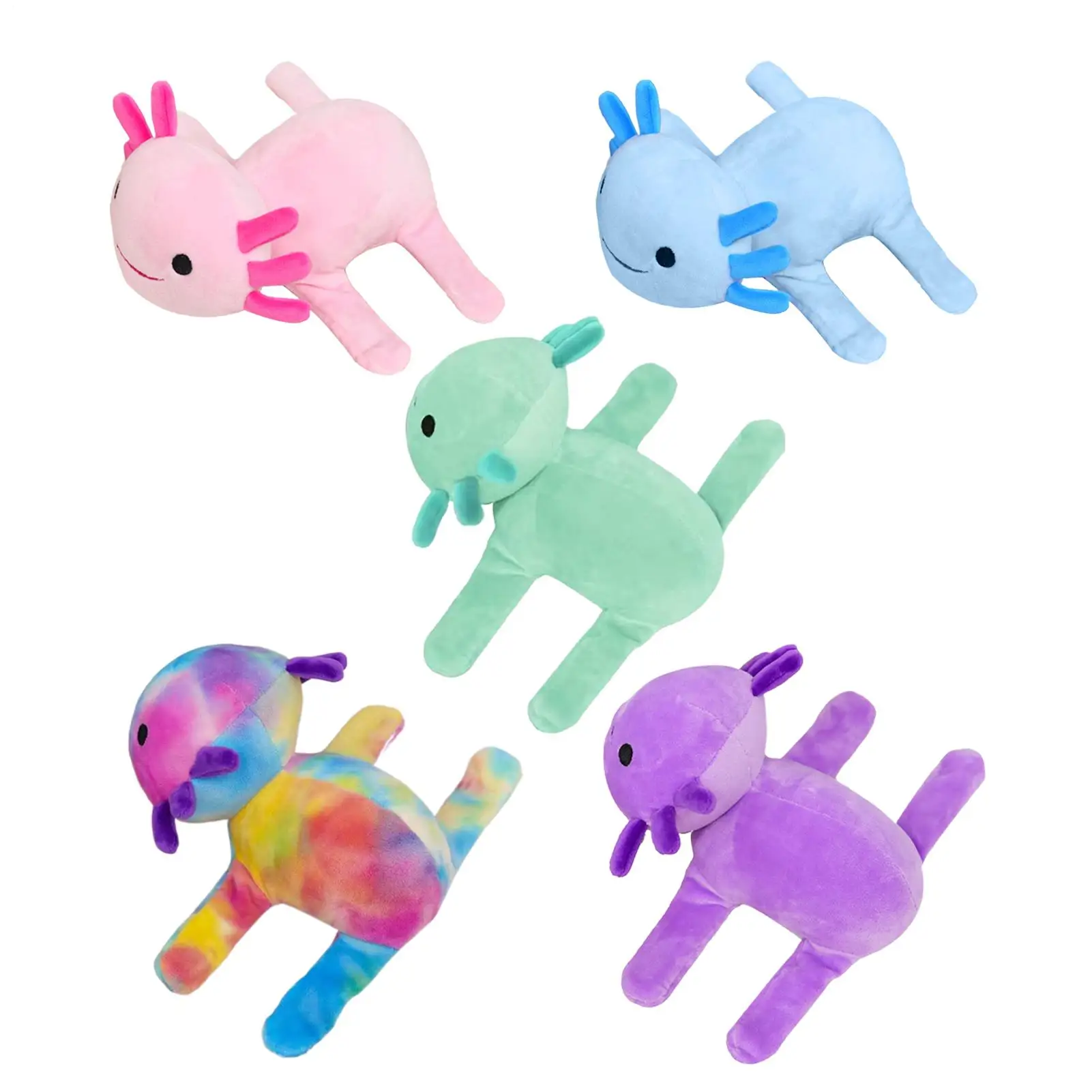 Axolotl Stuffed Animal Cute Funny Interactive Doll Slap Bracelets Axolotl Stuffed Toys Plush Doll for Kids Home Office Travel