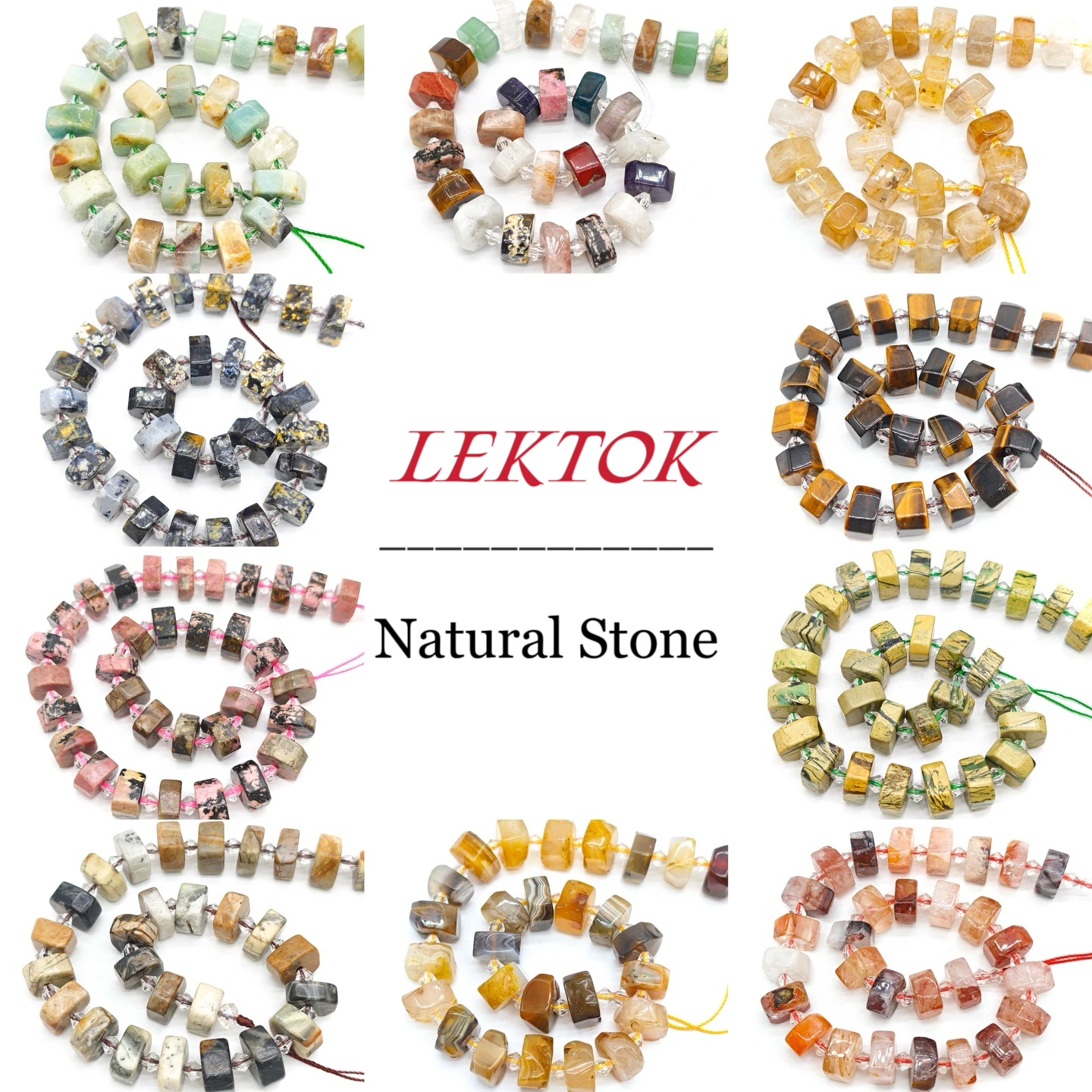 8x14mm Freeform Natural Stone Beads, Assorted Crystals & Agates for Boho Jewelry Crafting, Unique Irregular Shapes