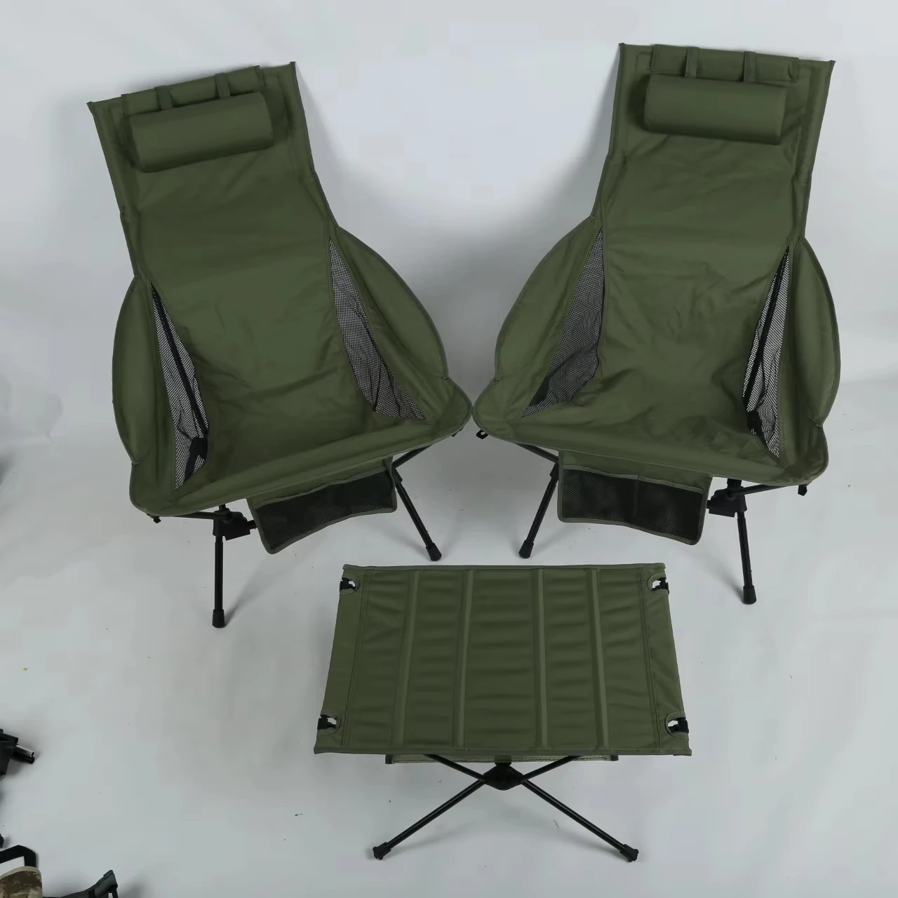 Outdoor Oversized Camping Chair - Taşınabilir, Büyük Boy, Kare Şeklinde Katlanabilir